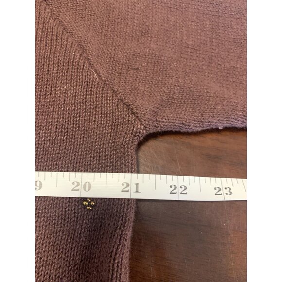 Vintage Victoria Jones Cotton Ramie Bronze Floral Beaded Button-Up Knit Sweater - Picture 5 of 7